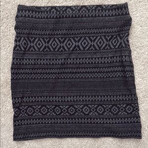 Brandy Melville Black and Gray Mini Pencil Skirt